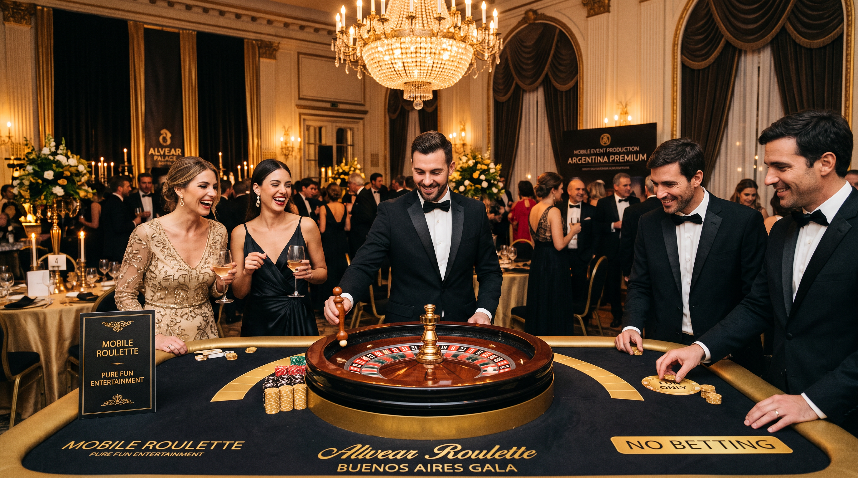 Show de ruleta móvil para eventos premium en Argentina